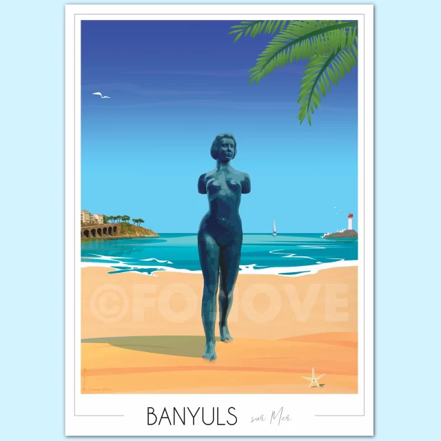 Poster Banyuls sur mer Maillol Foliove