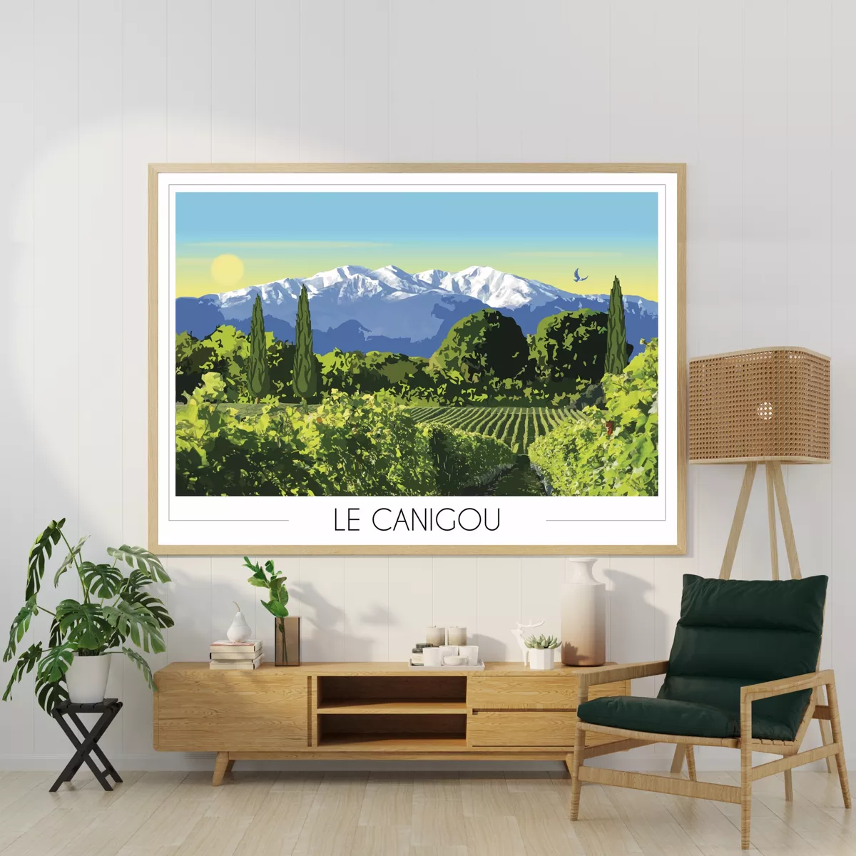 Affiche Pyrénées le Mont Canigo