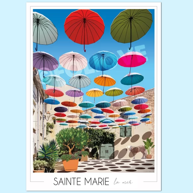 poster sainte-marie parapluies _ Foliove