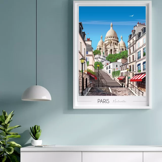 Affiche Montmartre Foliove