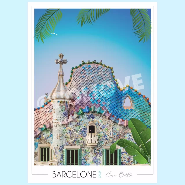 Poster Casa Battlo de Gaudi