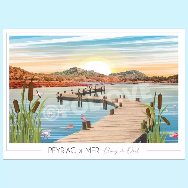 Affiche de ville Peyriac de Mer