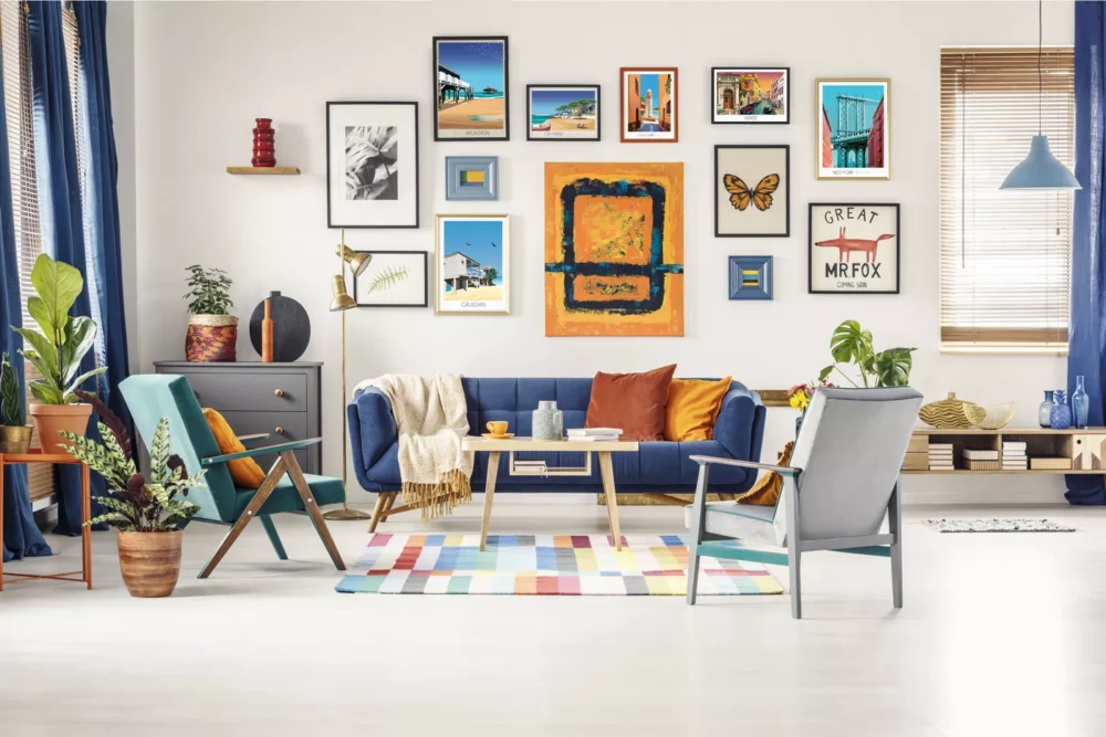 affiches déco de salon pour un interieur personnalisé, une ambiance chaleureuse et une atmosphère harmonieuse