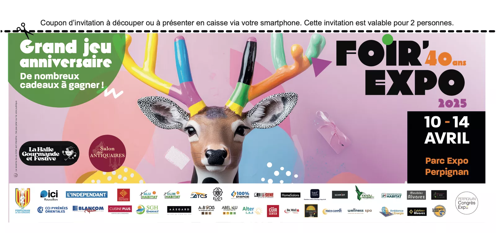 Coupon invitation Foirexpo Perpignan 2025
