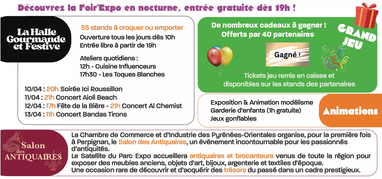 Foirexpo 2025 Perpignan Programme Poster mural XXL Gruissan plage poste de secours